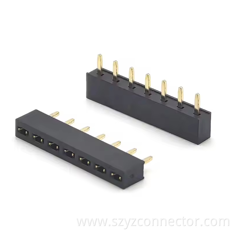 2.54mm Pitch Female Header Single Row Straight H3.5 17P (1)